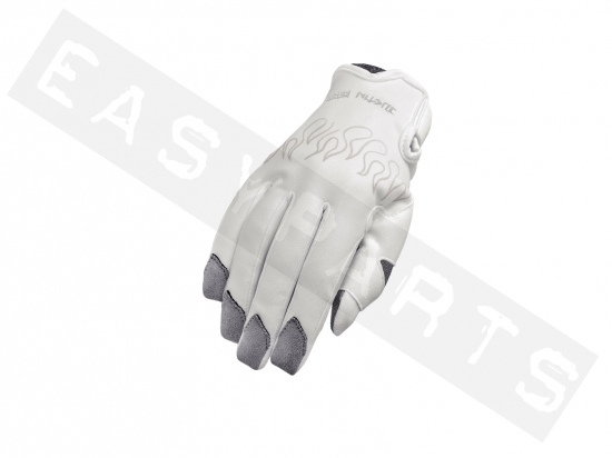 Handschuhe VESPA + Justin Bieber weiß/grau